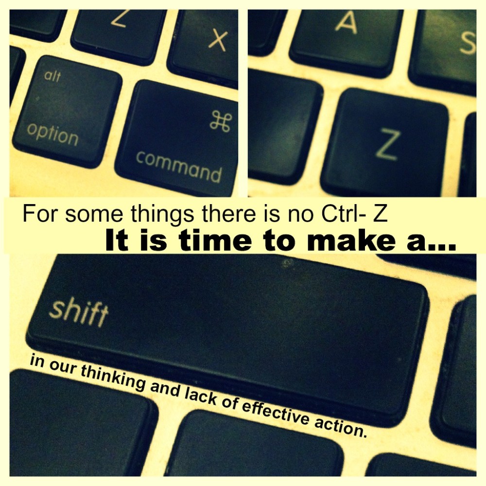 shift thinking collage