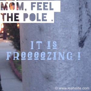 Taking a poll...is this pole cold?