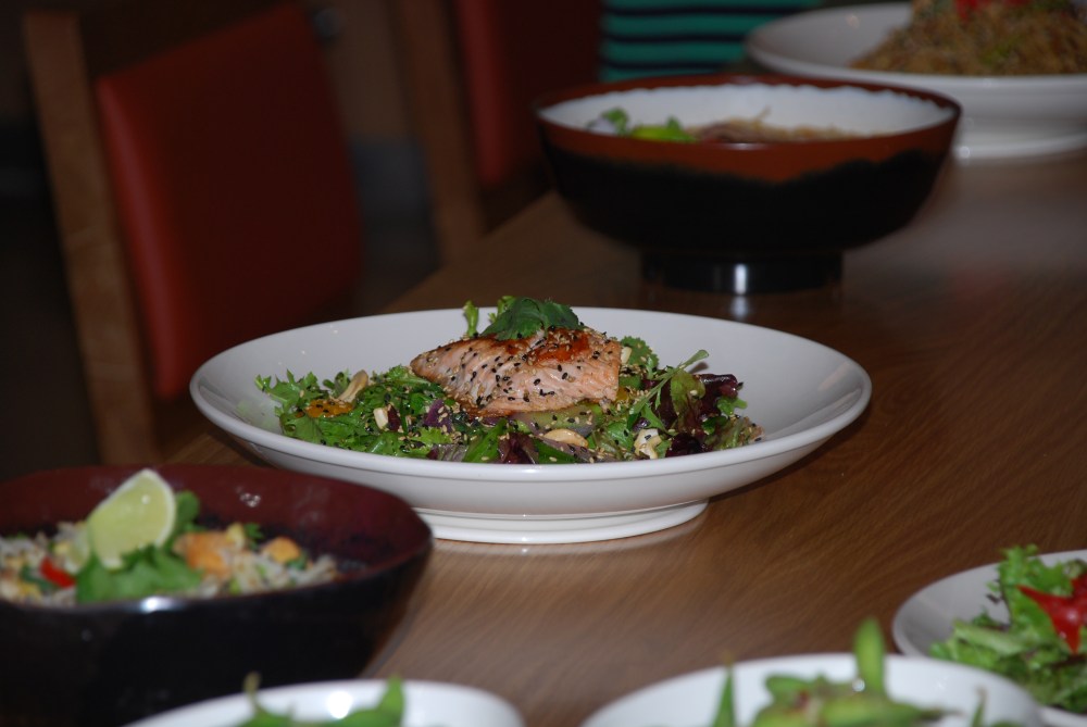 The Mandarin salmon and sesame salad was one of my favourite main dishes.  The salmon had a nice crisp crust (like crispy skin) and was cooked to perfection.  