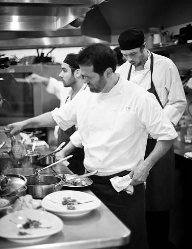 Kitchen Action. Photo by Michael Piazza courtesy of Craigie on Main