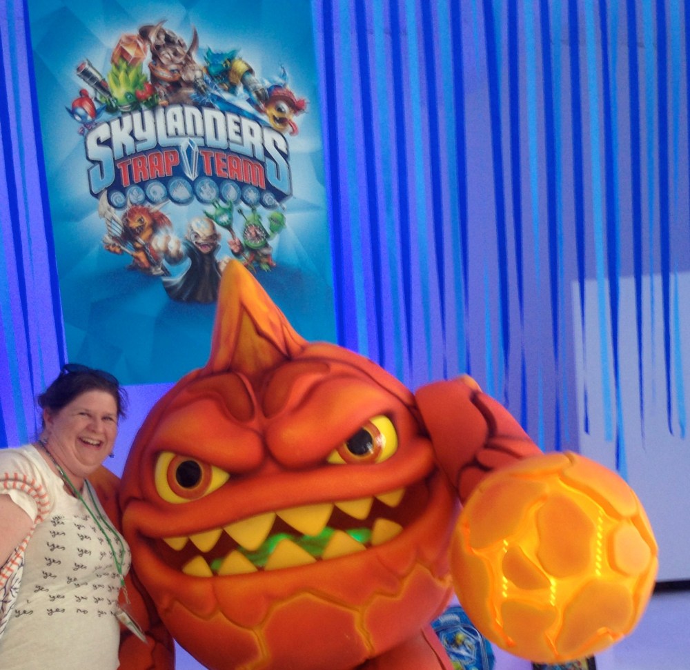 Just my friend Lava B. Eruptor and I hanging out in NYC at Blogger Bash.