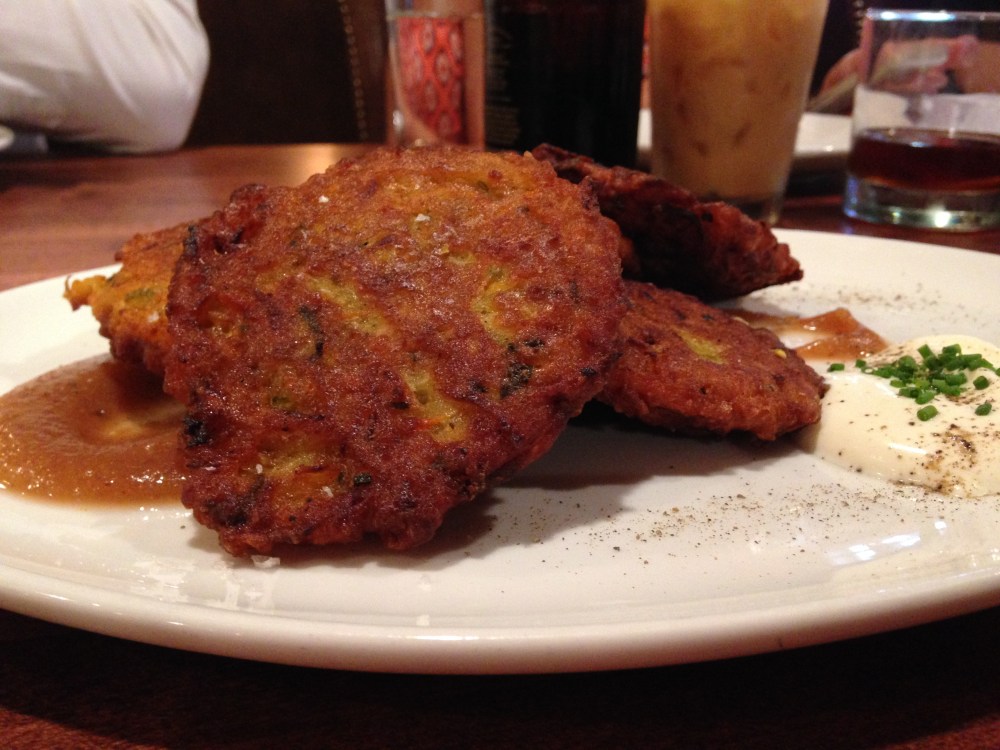 Root Vegetable Latkes at Alden & Harlow.