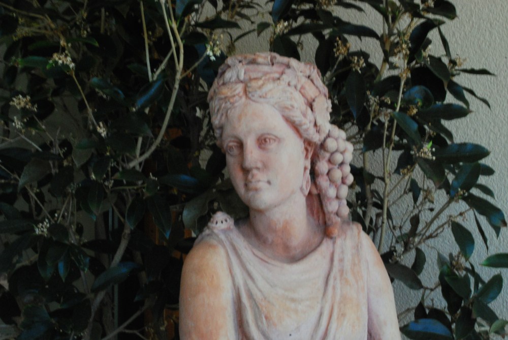 Statue at Tower Hill Botanic Gardens in Boylston, MA