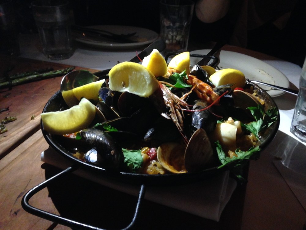 The paella was so tasty. It was a tad inconsistent with the rice and some of the seafood being over cooked while other parts of dish (seafood) was perfectly cooked. I'd definitely give it another try though because it was so tasty.