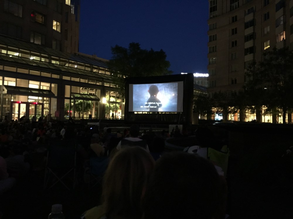 Movies begin at dusk. Plan for a late night, of course as summer goes on the movies can start a bit earlier each week.