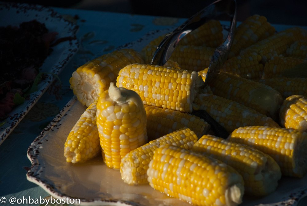 The farmers on shore have been harvesting their corn. There is nothing like freshly grown corn and it is perfect this time of year. 
