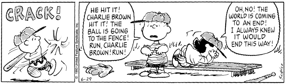 PEANUTS © 1993 Peanuts Worldwide LLC. Dist. By ANDREWS MCMEEL SYNDICATION. Reprinted with permission. All rights reserved. 